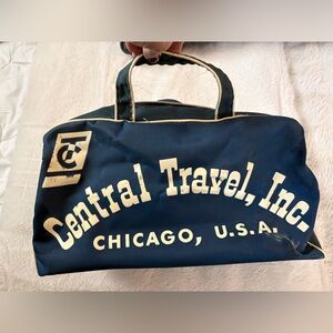 Vintage Travel Bag/Tote Chicago History “Central Travel Inc”